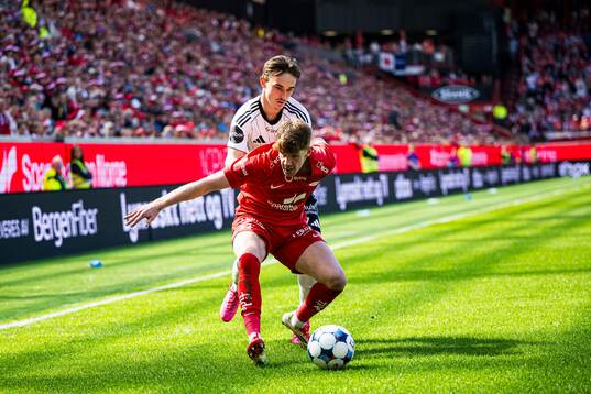 Marius Sivertsen Broholm of Rosenborg and Thore Pedersen of