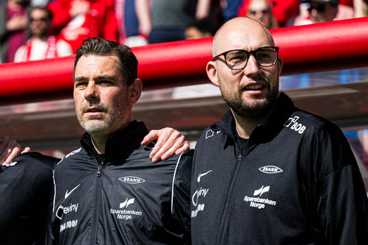 Freyr Alexandersson, head coach of Brann, and Jonathan