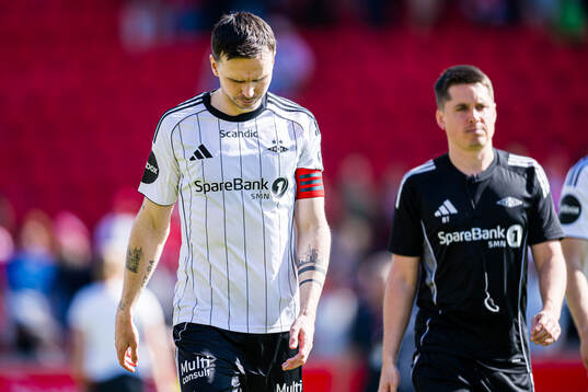 Ole Kristian Selnæs of Rosenborg looks dejected