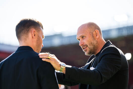 Alfred Johansson, head coach of Rosenborg, and Mikael