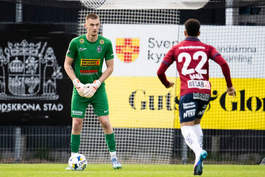 Landskronas målvakt Marcus Pettersson