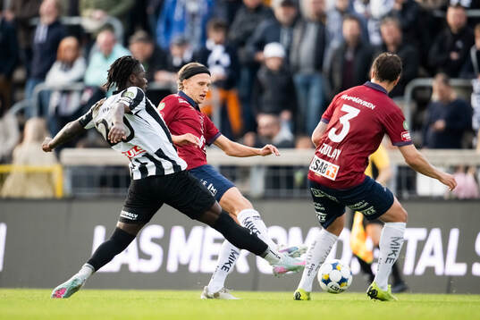 Landskronas Xavier Odhiambo och Örgrytes Charlie Vindehall