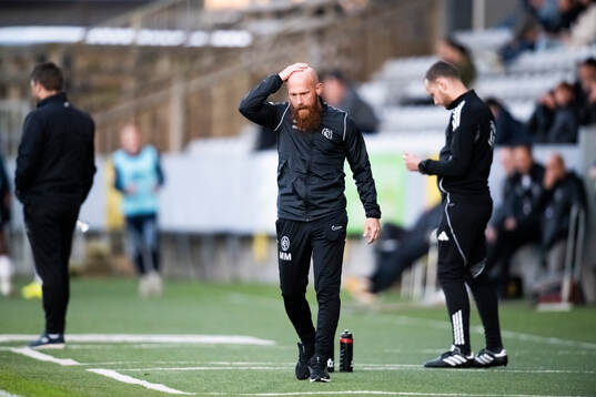 Landskronas tränare Max Mölder