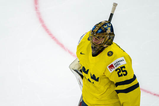 Goaltender Jacob Markström of Sweden