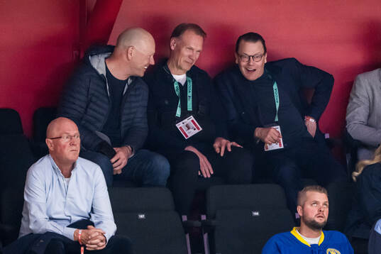 Former ice hockey players Mats Sundin and Nicklas Lidström