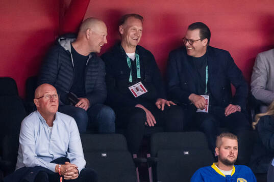 Former ice hockey players Mats Sundin and Nicklas Lidström