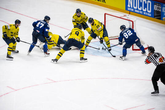 Filip Forsberg, Rasmus Andersson and Marcus Pettersson of