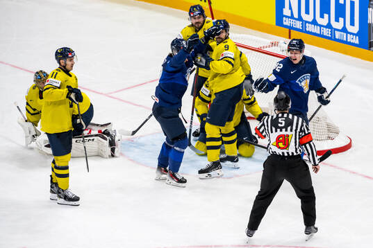 Harri Pesonen of Finland celebrates