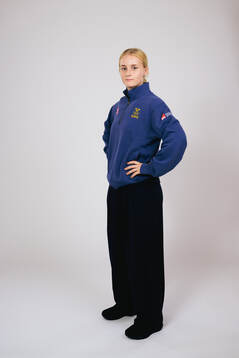 Ice hockey athlete Mira Hallin of Sweden poses for a