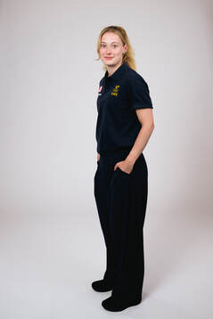 Ice hockey athlete Linnéa Andersson of Sweden poses for a