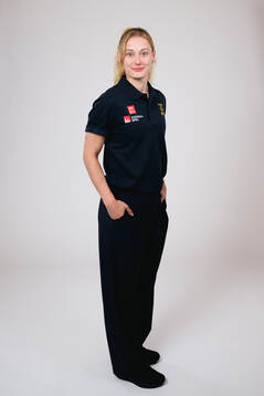 Ice hockey athlete Linnéa Andersson of Sweden poses for a