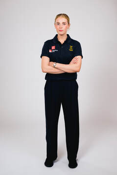 Ice hockey athlete Emma Forsgren of Sweden poses for a
