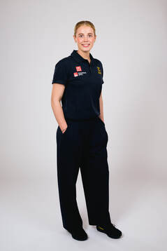 Ice hockey athlete Emma Forsgren of Sweden poses for a