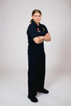 Ice hockey athlete Hanna Thuvik of Sweden poses for a
