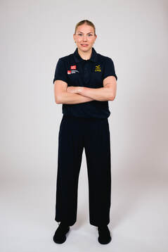 Ice hockey athlete Elin Svensson of Sweden poses for a
