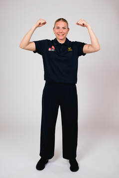 Ice hockey athlete Elin Svensson of Sweden poses for a