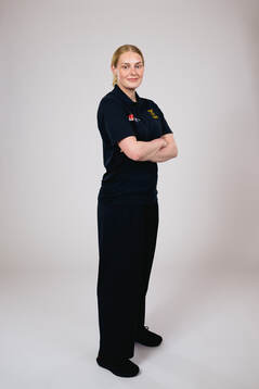 Ice hockey athlete Annie Silén of Sweden poses for a