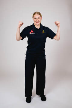 Ice hockey athlete Annie Silén of Sweden poses for a