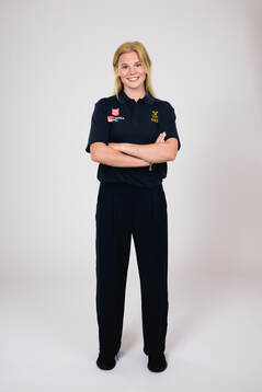 Ice hockey athlete Thea Johansson of Sweden poses for a