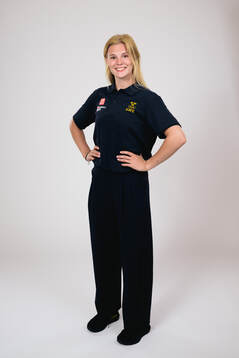 Ice hockey athlete Thea Johansson of Sweden poses for a