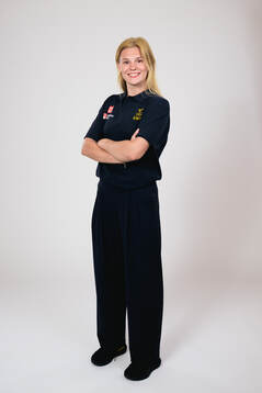 Ice hockey athlete Thea Johansson of Sweden poses for a