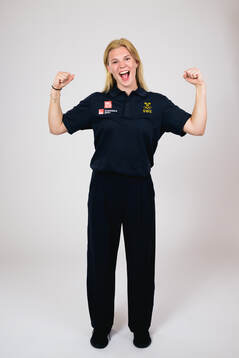 Ice hockey athlete Thea Johansson of Sweden poses for a