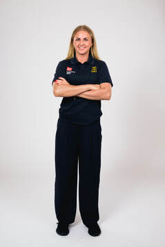 Ice hockey athlete Sofie Lundin of Sweden poses for a