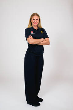 Ice hockey athlete Sofie Lundin of Sweden poses for a