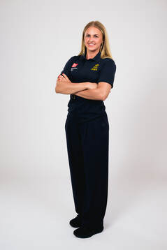 Ice hockey athlete Sofie Lundin of Sweden poses for a