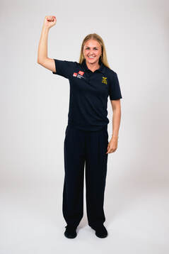 Ice hockey athlete Sofie Lundin of Sweden poses for a