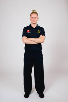 Ice hockey athlete Wilma Sundin of Sweden poses for a