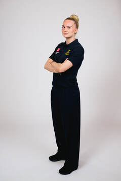 Ice hockey athlete Wilma Sundin of Sweden poses for a