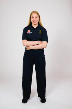 Ice hockey athlete Ebba Svensson Träff of Sweden poses for