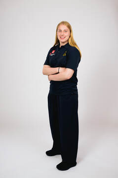 Ice hockey athlete Ebba Svensson Träff of Sweden poses for