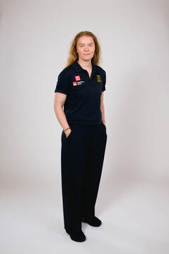 Ice hockey athlete Paula Bergström of Sweden poses for a