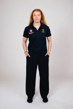 Ice hockey athlete Paula Bergström of Sweden poses for a