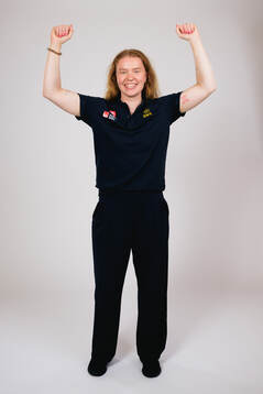 Ice hockey athlete Paula Bergström of Sweden poses for a