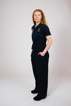 Ice hockey athlete Paula Bergström of Sweden poses for a