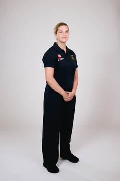 Ice hockey athlete Ebba Hedqvist of Sweden poses for a