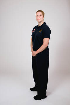 Ice hockey athlete Ebba Hedqvist of Sweden poses for a