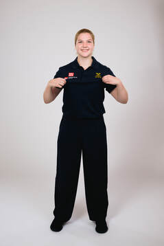 Ice hockey athlete Ebba Hedqvist of Sweden poses for a