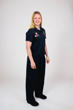 Ice hockey athlete Mira Jungåker of Sweden poses for a
