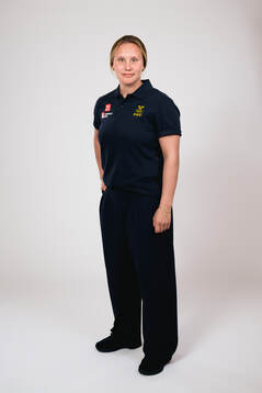 Ice hockey athlete Jenna Raunio of Sweden poses for a
