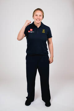Ice hockey athlete Jenna Raunio of Sweden poses for a