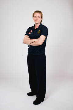 Ice hockey athlete Hilda Svensson of Sweden poses for a