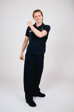 Ice hockey athlete Hilda Svensson of Sweden poses for a
