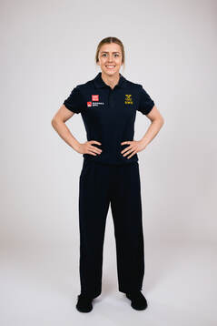 Ice hockey athlete Linnéa Johansson of Sweden poses for a