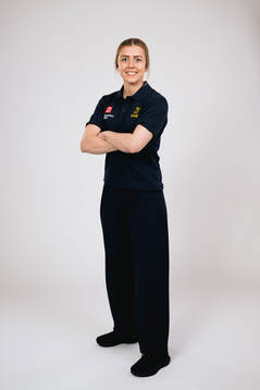 Ice hockey athlete Linnéa Johansson of Sweden poses for a