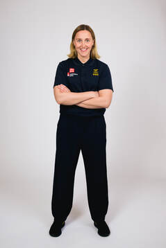 Ice hockey athlete Hanna Olsson of Sweden poses for a