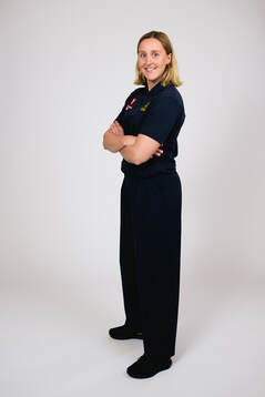 Ice hockey athlete Hanna Olsson of Sweden poses for a